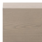 Meuble de rangement à 2 tiroirs gris/noir en bois lavé gris avec cadre en fer noir
