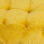 Pouf carré en velours – Jaune / Bleu / Beige / Violet / Rose – 1 place