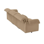 Canapé modulaire 4 places en velours vert/blanc/sable/bleu avec rangement caché – 4 personnes
