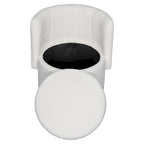 Fauteuil pivotant à 360° en tissu bouclé gris/beige/rose avec rangement dissimulé – 1 personne