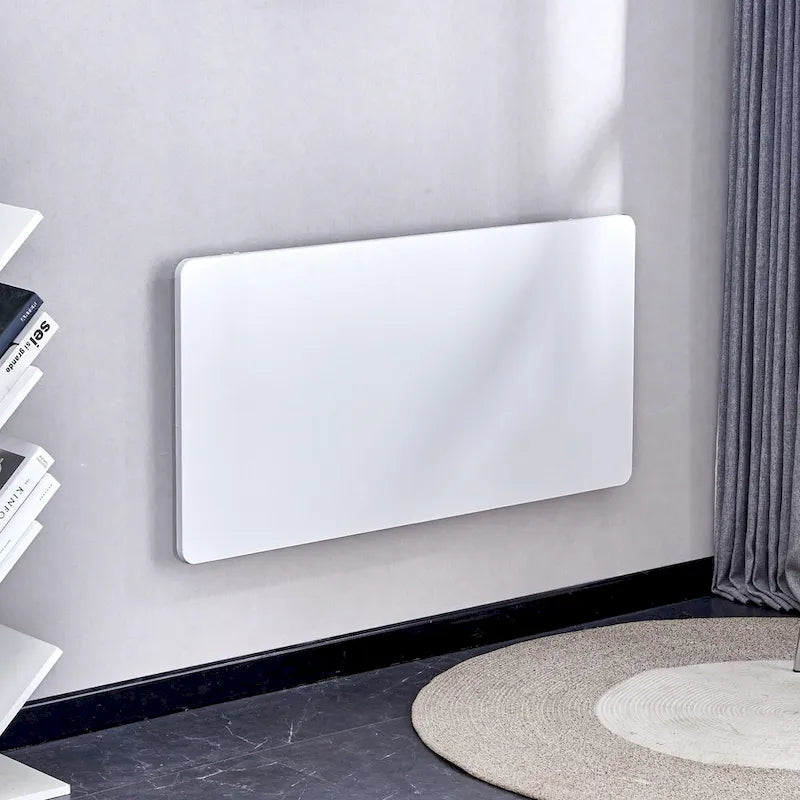 Table pliante murale blanche avec équerres en acier de calibre 14 – Multi-usage