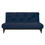 Matelas futon capitonné 5" grand lit bicolore avec housse en coton et garnissage en mousse – 2 places