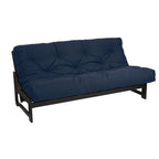 Matelas futon capitonné 5" grand lit bicolore avec housse en coton et garnissage en mousse – 2 places