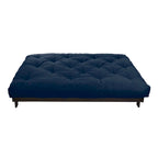 Matelas futon capitonné 5" grand lit bicolore avec housse en coton et garnissage en mousse – 2 places