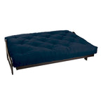Matelas futon capitonné 5" grand lit bicolore avec housse en coton et garnissage en mousse – 2 places