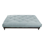 Matelas futon capitonné 5" grand lit bicolore avec housse en coton et garnissage en mousse – 2 places