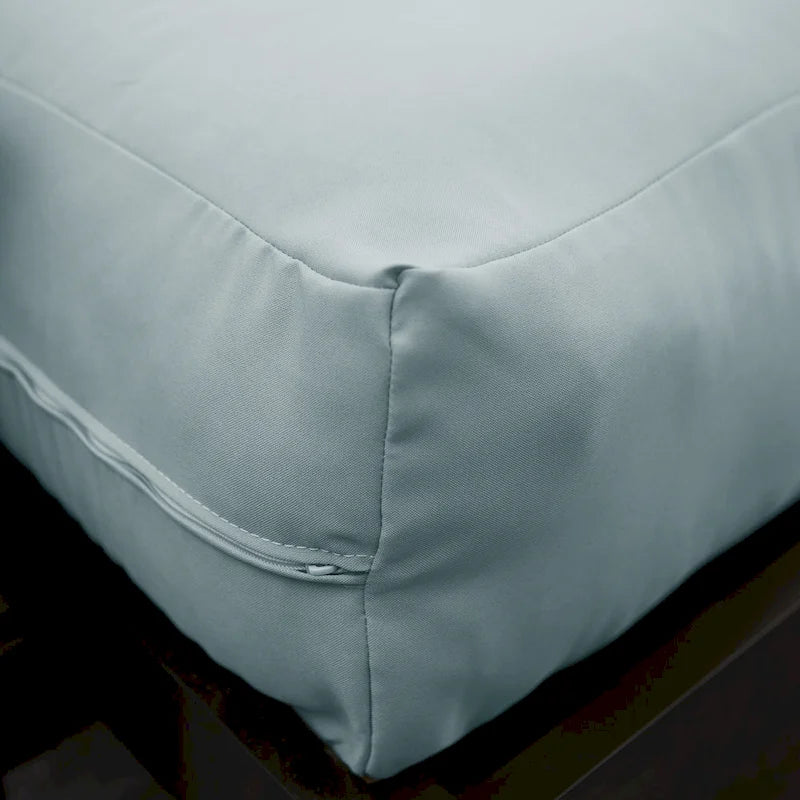 Matelas futon capitonné 5" grand lit bicolore avec housse en coton et garnissage en mousse – 2 places