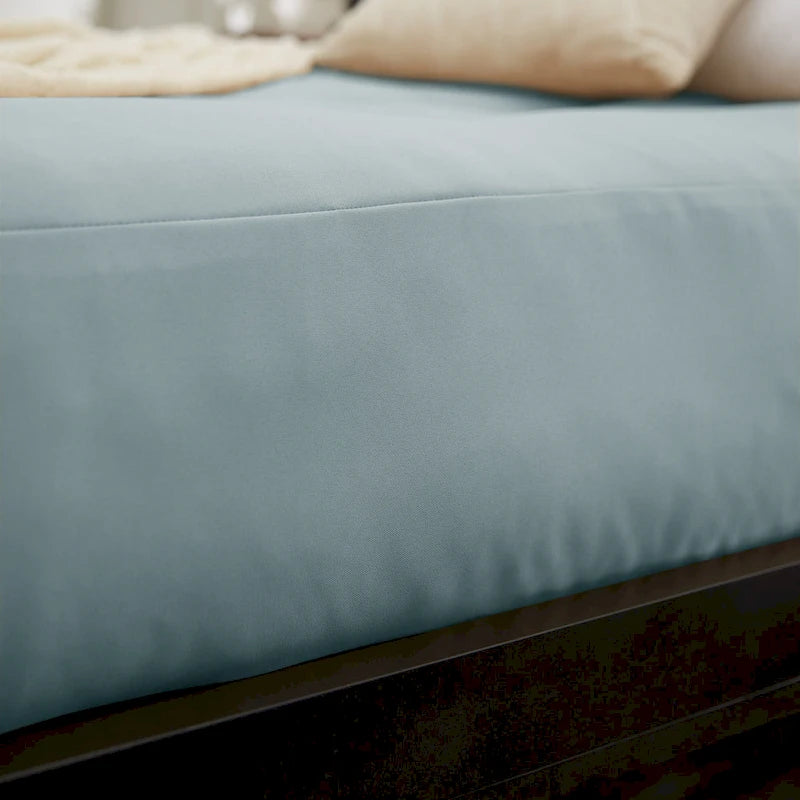 Matelas futon capitonné 5" grand lit bicolore avec housse en coton et garnissage en mousse – 2 places