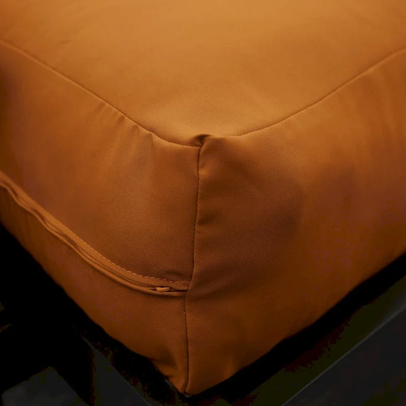 Matelas futon capitonné 5" grand lit bicolore avec housse en coton et garnissage en mousse – 2 places