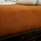 Matelas futon capitonné 5" grand lit bicolore avec housse en coton et garnissage en mousse – 2 places