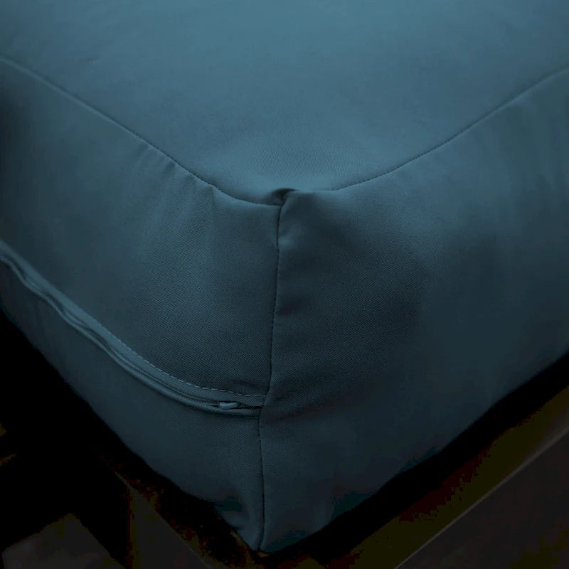 Matelas futon capitonné 5" grand lit bicolore avec housse en coton et garnissage en mousse – 2 places