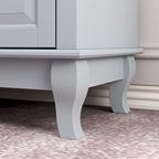 Commode 9 tiroirs noire/blanche/marine avec pieds en bois massif et finition laquée