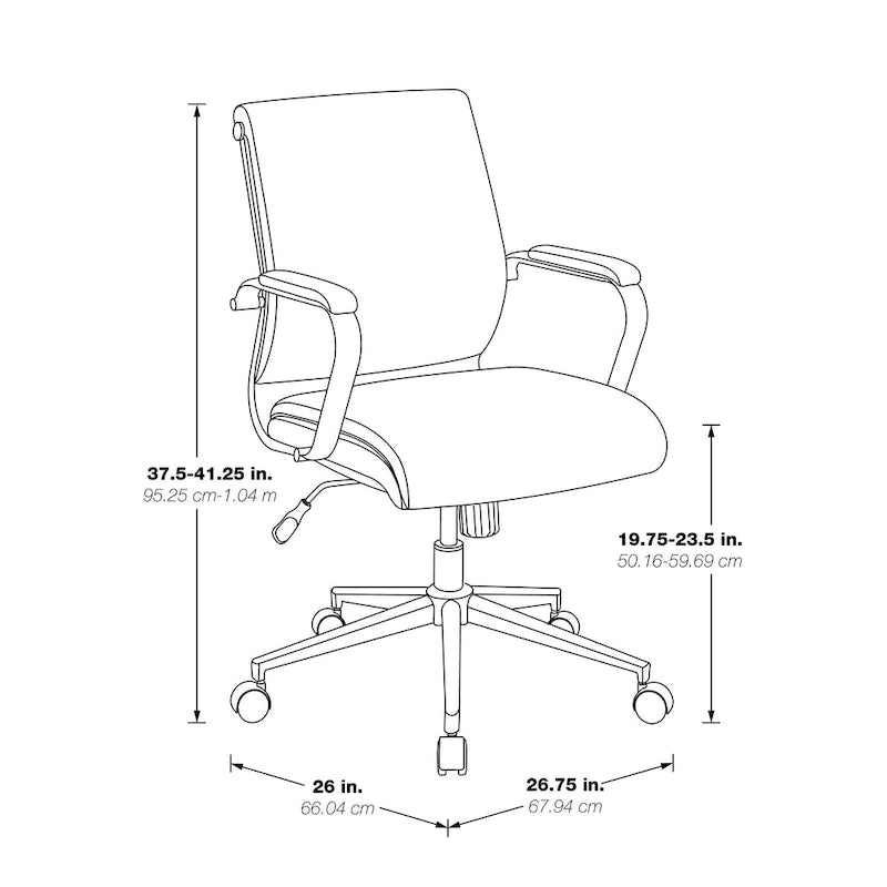 Fauteuil de bureau de direction en tissu antibactérien Neige / Noir / Bleu / Gris / Acier avec support lombaire, accoudoirs et piètement chromés – Dossier standard ou haut – 1 personne