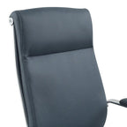Fauteuil de bureau de direction en tissu antibactérien Neige / Noir / Bleu / Gris / Acier avec support lombaire, accoudoirs et piètement chromés – Dossier standard ou haut – 1 personne