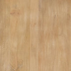 Table d'appoint ronde cannelée en manguier massif brun clair/brun avec plateau relevable de rangement