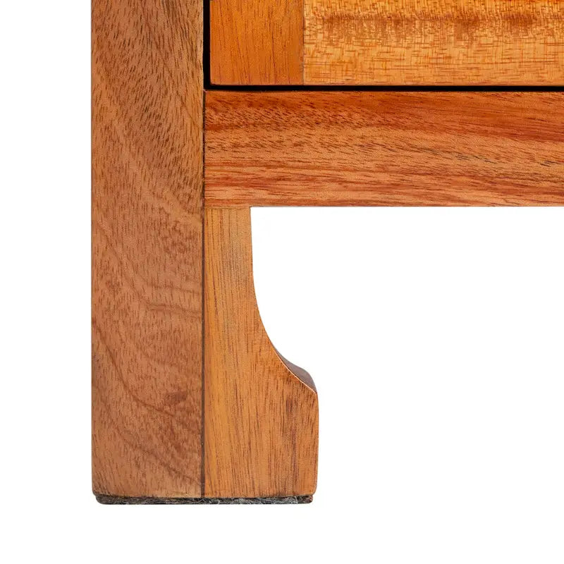 Table de chevet côtière en rotin et bois de mindi avec 1 tiroir et 1 porte, coloris Naturel / Blanc / Gris Bleu / Noir