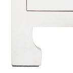 Table de chevet côtière en rotin et bois de mindi avec 1 tiroir et 1 porte, coloris Naturel / Blanc / Gris Bleu / Noir