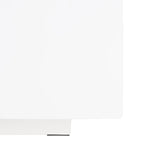 Table basse rectangulaire en similiciment blanc – Style contemporain