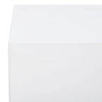 Table basse rectangulaire en similiciment blanc – Style contemporain