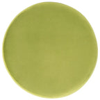 Pouf rond Aqua / Bleu Acier / Mûre de Boysen / Velours Poire avec pieds épingle dorés – 1 personne