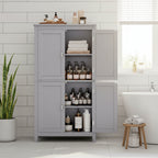 Bathroom Floor Storage Cabinet - 11.8D x 23.6W x 43.3H