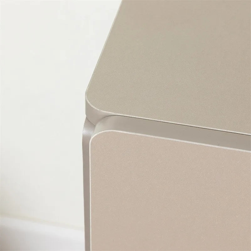 Commode en bois 6 tiroirs gris clair/gris foncé – 1 personne