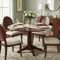 42 Round Dual Drop Leaf Table - Espresso