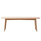 Banc de salle à manger en bois massif de chêne naturel avec bords adoucis et design épuré – Hauteur repas