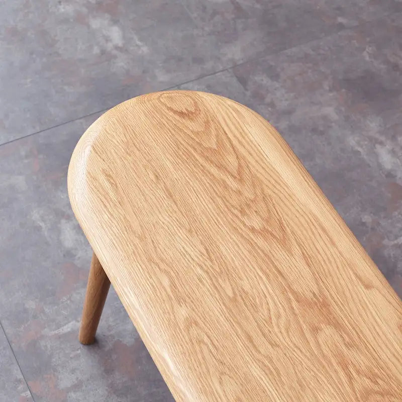 Banc de salle à manger en bois massif de chêne naturel avec bords adoucis et design épuré – Hauteur repas