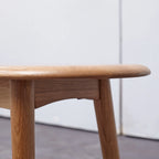 Banc de salle à manger en bois massif de chêne naturel avec bords adoucis et design épuré – Hauteur repas