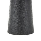 Table d'appoint ronde en métal faite main noire avec plateau en corde – Style bohème